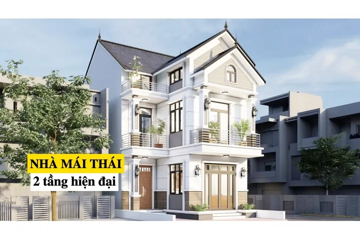 Thiết kế nhà mái thái 2 tầng hiện đại: Những điểm cần lưu ý