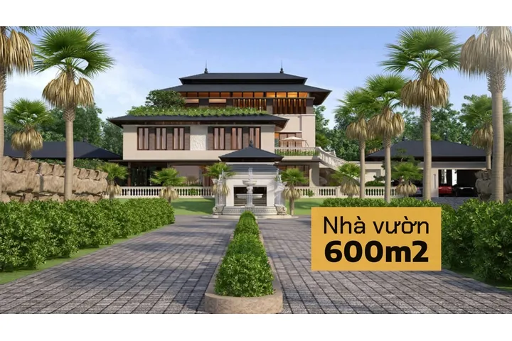 Tiết kiệm chi phí xây dựng nhà vườn 600m2 thông qua thiết kế hợp lý