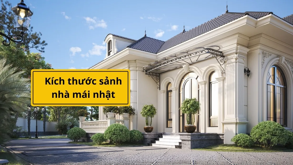 Tìm hiểu kích thước sảnh nhà mái nhật và những lưu ý trong thiết kế