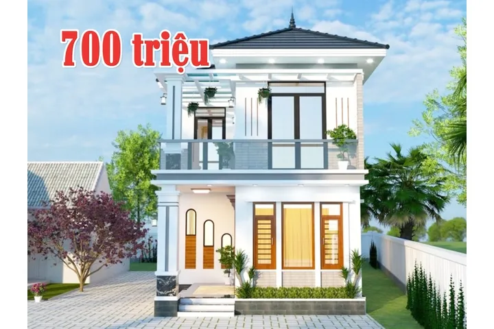 Tổng hợp các mẫu nhà 2 tầng đẹp giá 700 triệu kèm dự toán chi phí