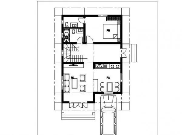 Tổng hợp các mẫu nhà 8×12 2 tầng siêu đẹp kèm bản vẽ mặt bằng