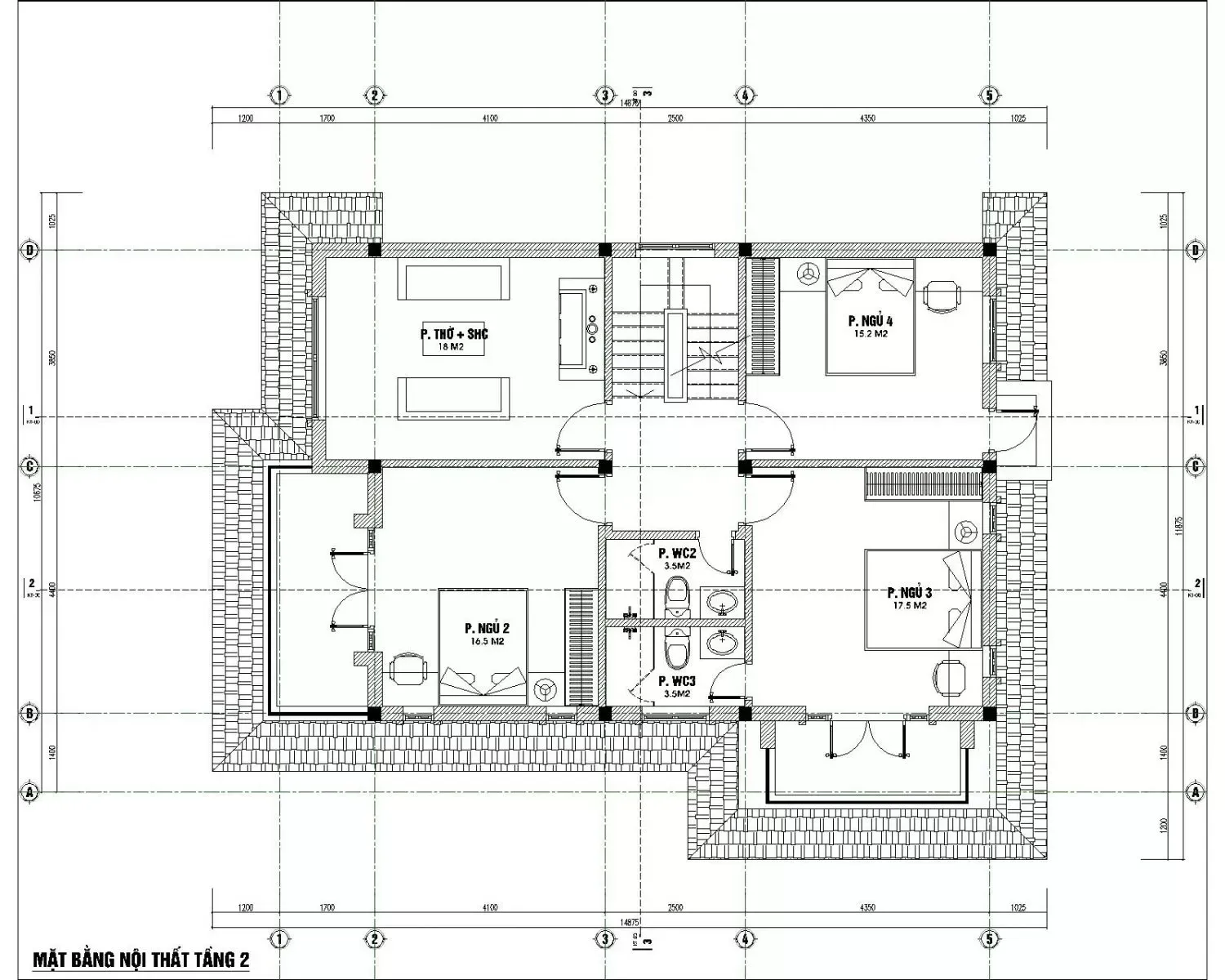 Top 11 bản vẽ thiết kế nhà vuông 2 tầng 8×10 được sử dụng nhiều nhất