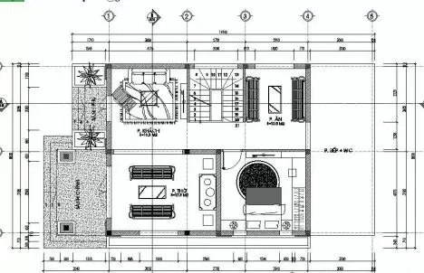 Top 11 bản vẽ thiết kế nhà vuông 2 tầng 8×10 được sử dụng nhiều nhất