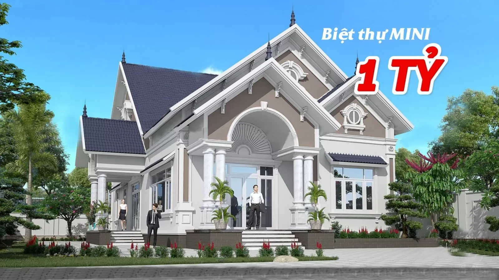 Top 15 mẫu biệt thự mini đẹp giá 1 tỷ xây trọn gói