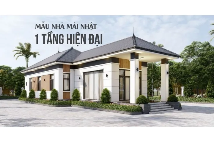 Top 15 mẫu nhà mái nhật 1 tầng hiện đại tiết kiệm chi phí nhất