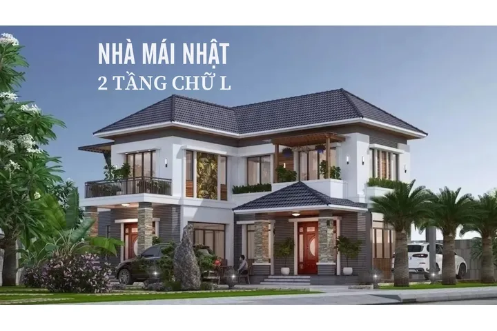 Top 20 mẫu nhà mái nhật 2 tầng chữ l đẹp có kiến trúc ấn tượng