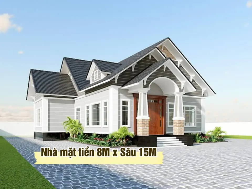 Top 23 mẫu thiết kế nhà mặt tiền 8m sâu 15m đẹp nhất