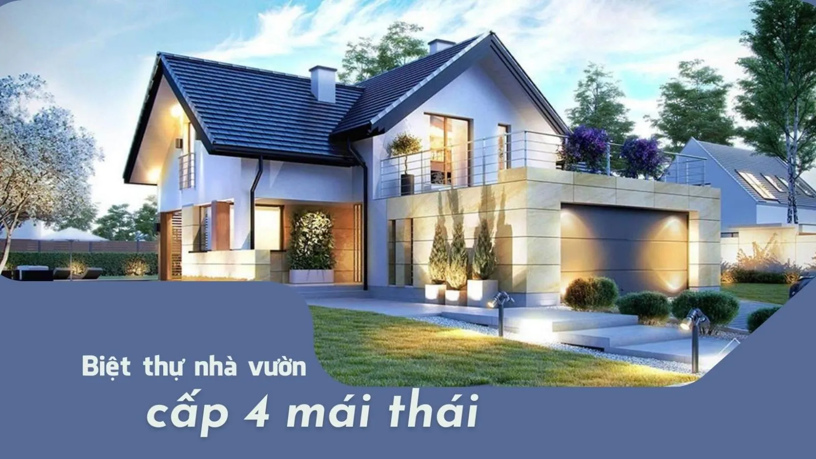 Top 25+ Mẫu biệt thự nhà vườn cấp 4 mái thái đẹp và thịnh hành