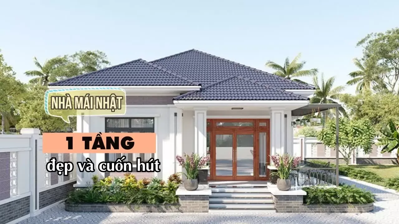 Top 25 mẫu nhà mái nhật 1 tầng đẹp và cuốn hút nhất