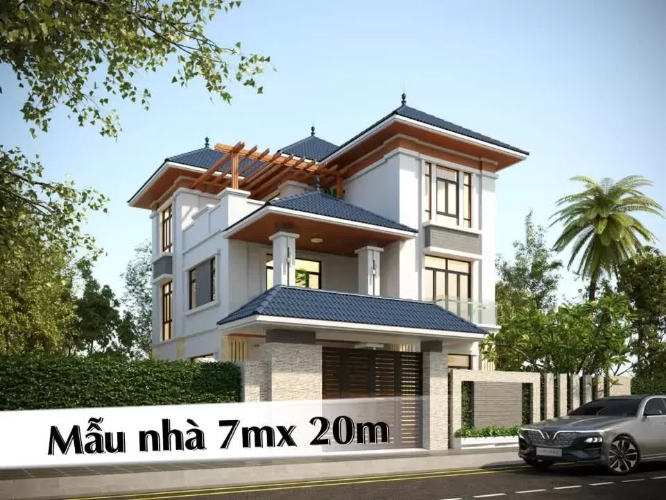 Top 25 Mẫu thiết kế nhà ngang 7m dài 20m trẻ trung năng động