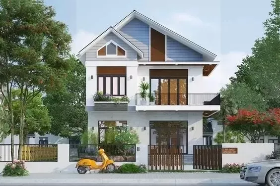 Top 55+ mẫu nhà vuông 2 tầng 80m2 đẹp hiện đại, sang trọng