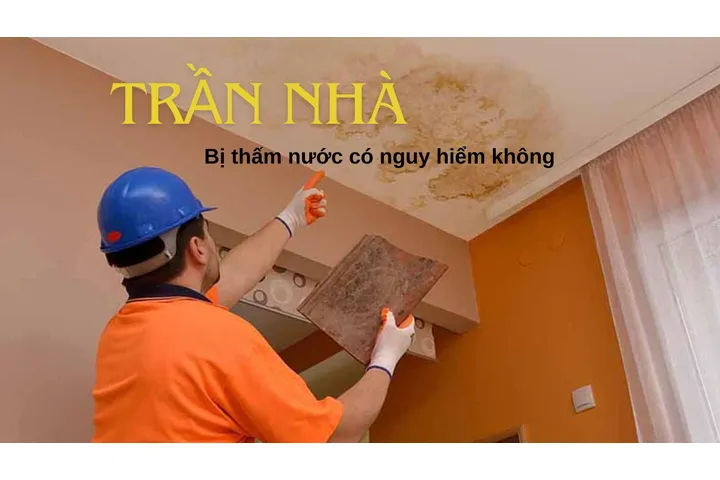 Trần nhà bị thấm nước có nguy hiểm không?