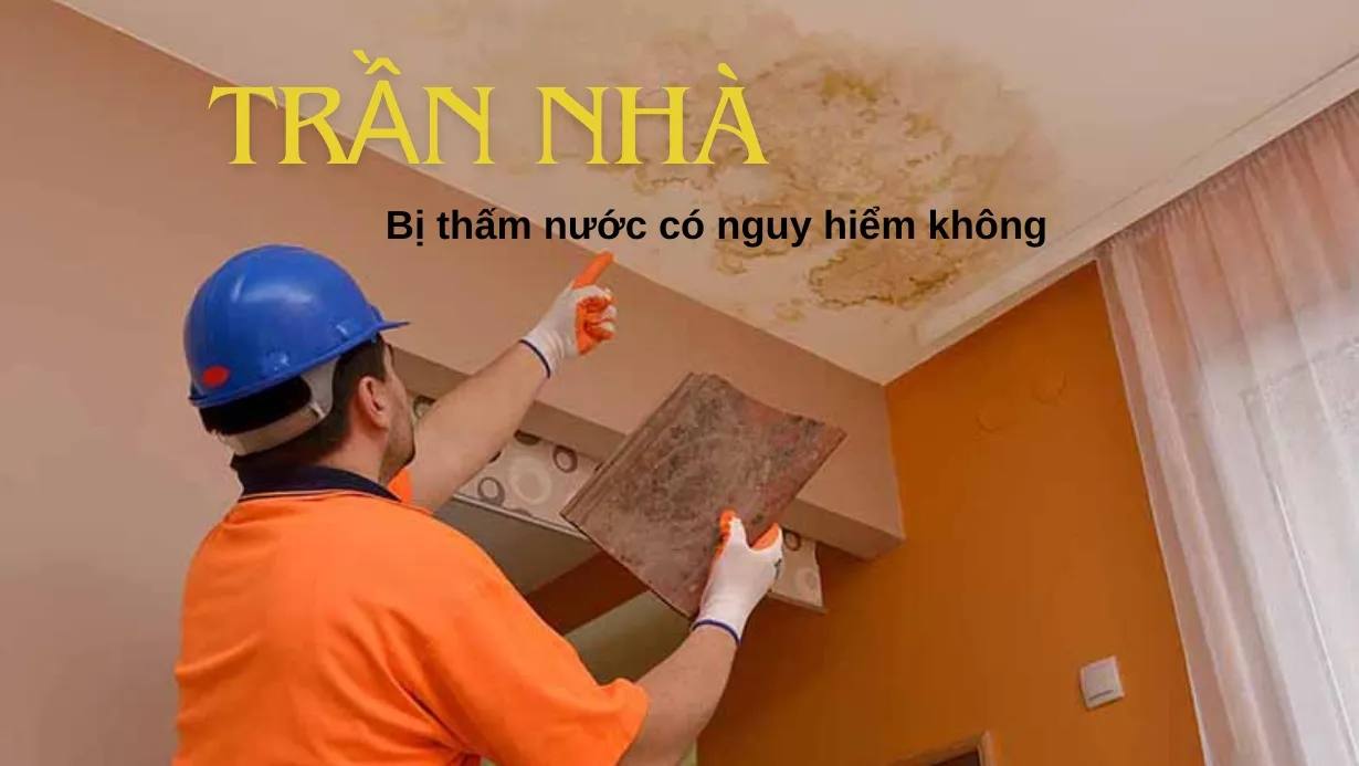 Trần nhà bị thấm nước có nguy hiểm không?