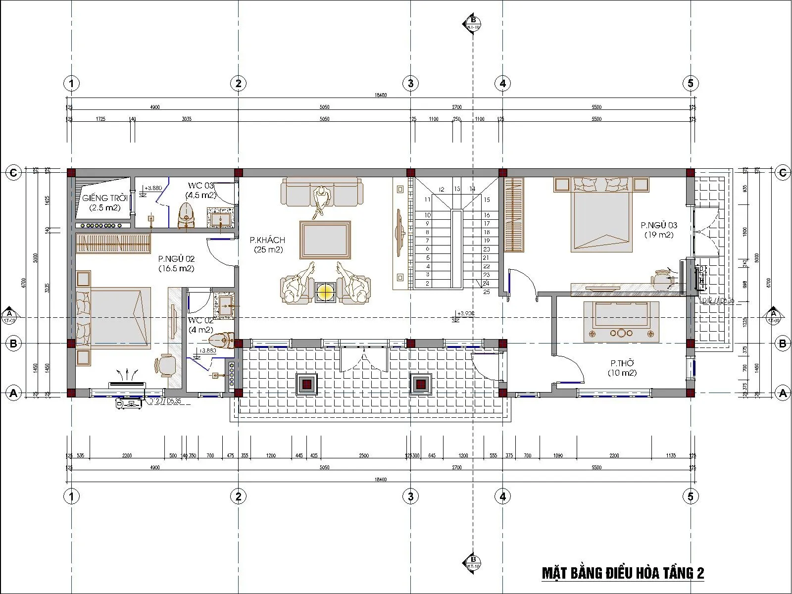 Trọn bộ bản vẽ điện nước nhà 2 tầng & sơ đồ chi tiết