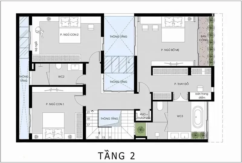 Tuyển tập các mẫu nhà mái thái 10x12m đẹp nhất năm 2024