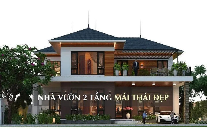 (View) 27 Mẫu biệt thự nhà vườn 2 tầng mái thái vạn người mê