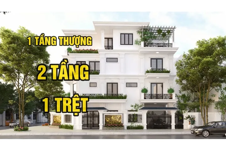 View 31 mẫu nhà 1 trệt 2 lầu 1 sân thượng thiết kế hiện đại nhất