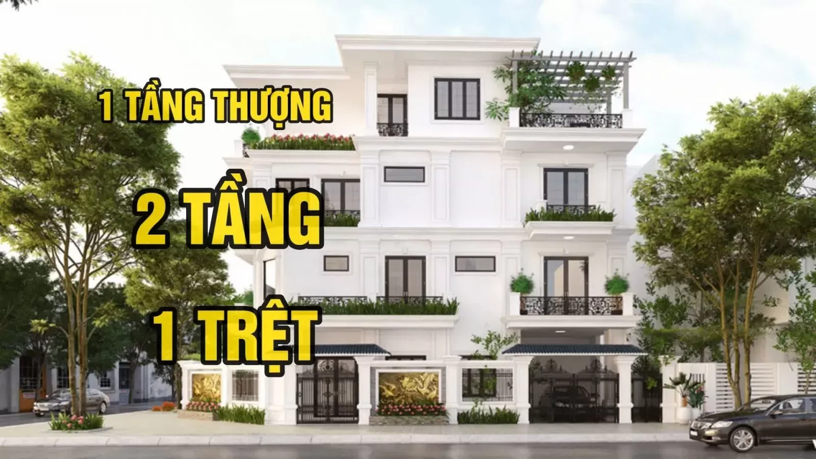 View 31 mẫu nhà 1 trệt 2 lầu 1 sân thượng thiết kế hiện đại nhất