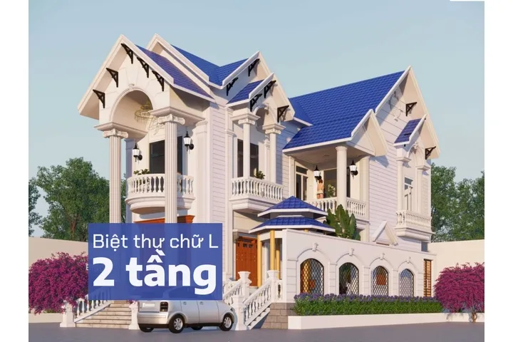 Xây dựng và thi công biệt thự chữ L 2 tầng trong bao lâu?