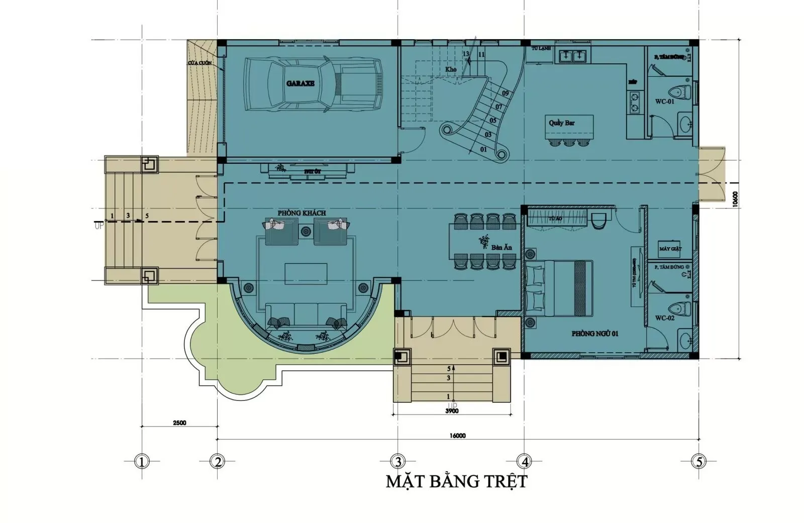 Xây dựng và thi công biệt thự chữ L 2 tầng trong bao lâu?