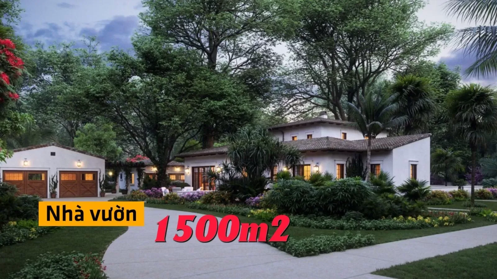 Xây nhà vườn 1500m2 đẹp như mơ khiến bao gia chủ thích thú