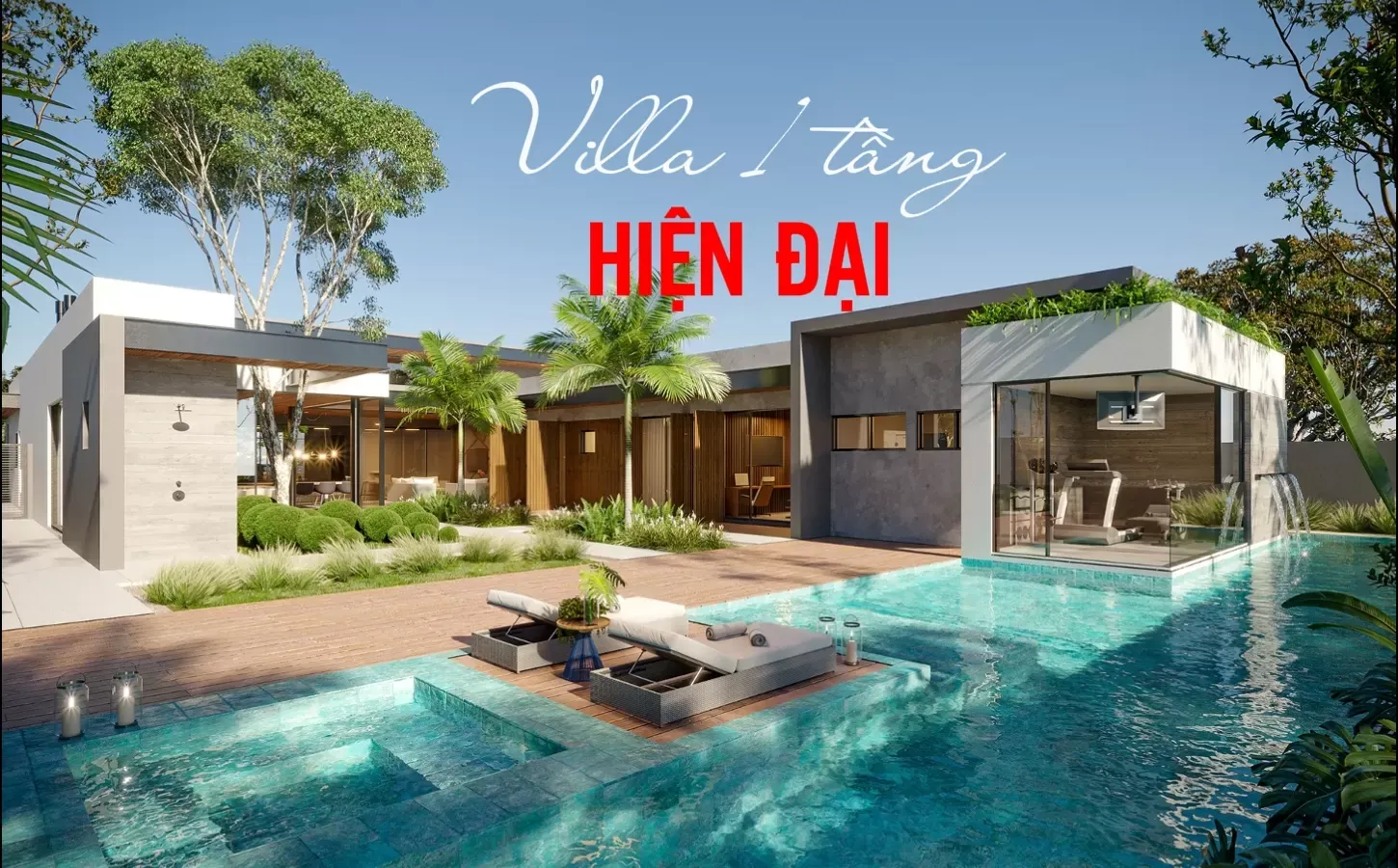 Xu hướng xây dựng và thiết kế villa 1 tầng hiện đại trong tương lai